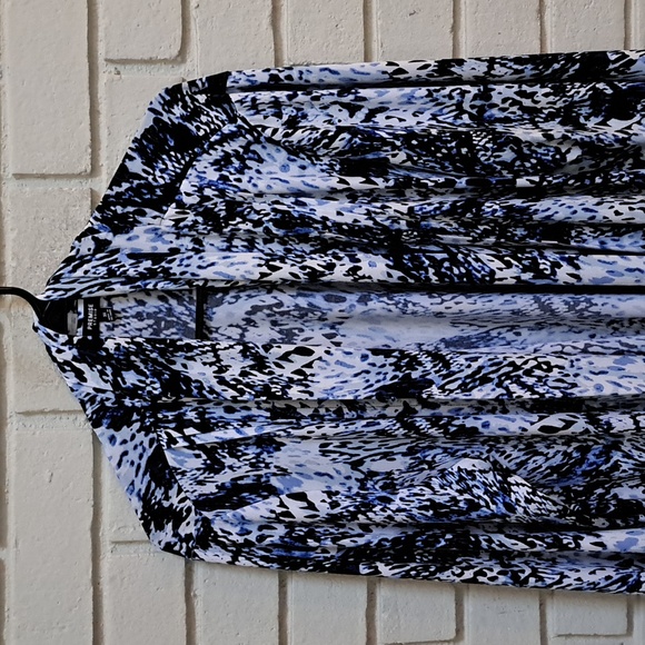 Premise Studio Snakeprint Long Open Front Cardigan. Size 3 X - Picture 2 of 8